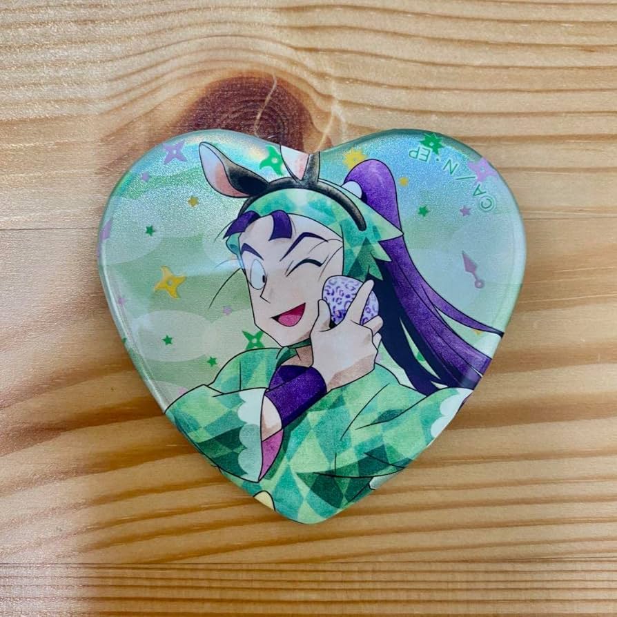 忍たま ナンジャ 立花仙蔵 ハート缶バッジ 8点 忍たま乱太郎