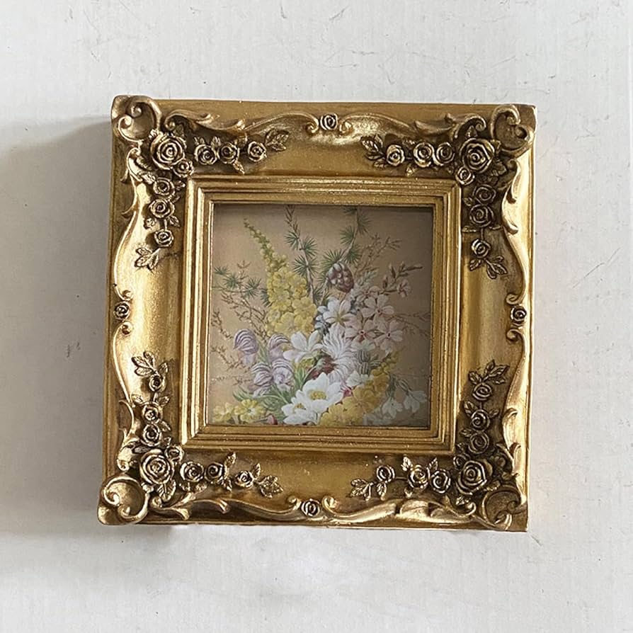 西洋アンティーク ヴィンテージ 額縁 フレームのみ 金色の装飾額 西洋