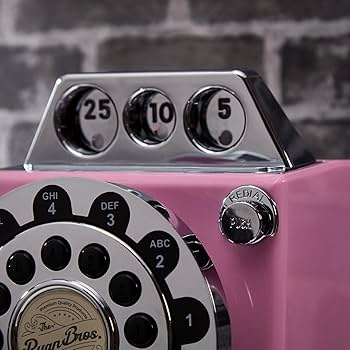 Amazon | Ryan Bros. American Retro 1950年代 公衆電話 コインバンク