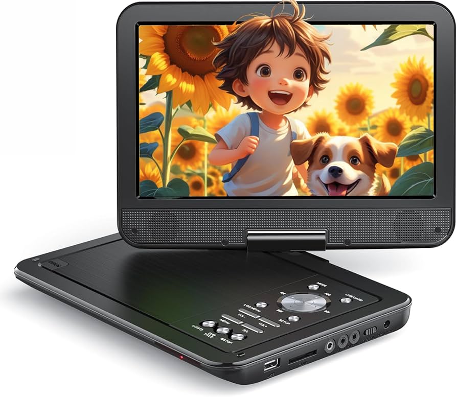 長時間再生可能な10.5インチポータブルDVDプレーヤー 長時間再生可能な