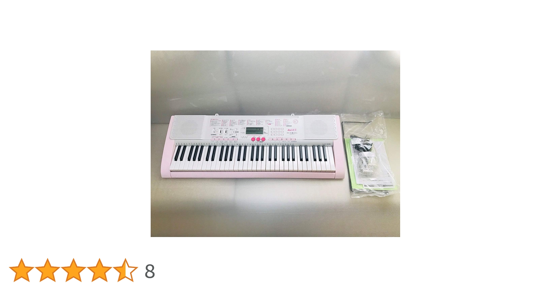 カシオ 電子キーボード 61鍵盤 スタンド/マイク/譜面立て付き LK-105