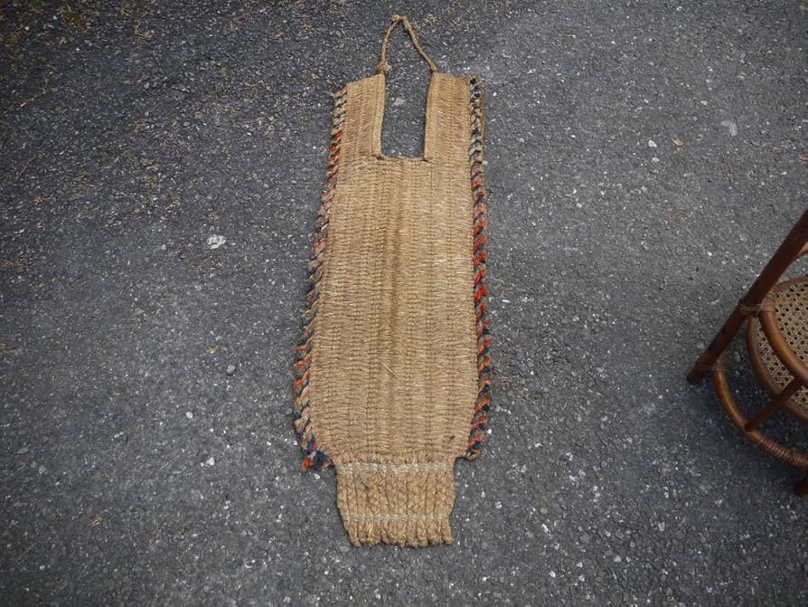 Amazon.co.jp: 【HD31129】藁細工ばんどりバンドリ背当て古道具古民具