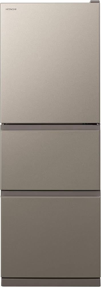 Amazon | 日立 冷蔵庫 265L 3ドア 右開き 幅54cm まんなか野菜室 R