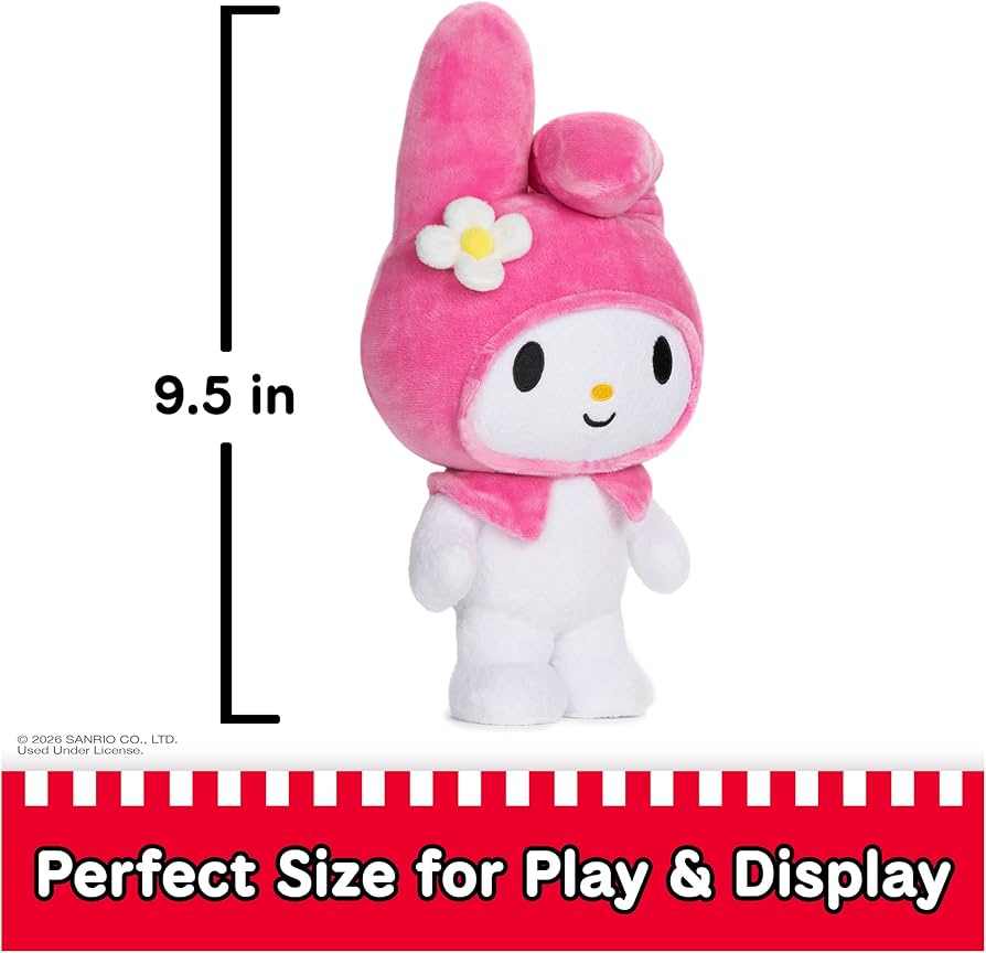 GUND Sanrio Hello Kitty My Melody Plush, Premium Stuffed Animal