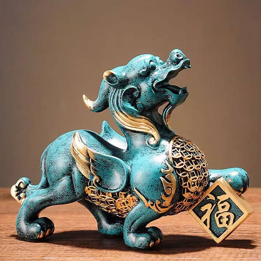 Amazon.co.jp: 貔貅 ヒキュウ ペア 一対 置物 風水グッズ 風水 招財