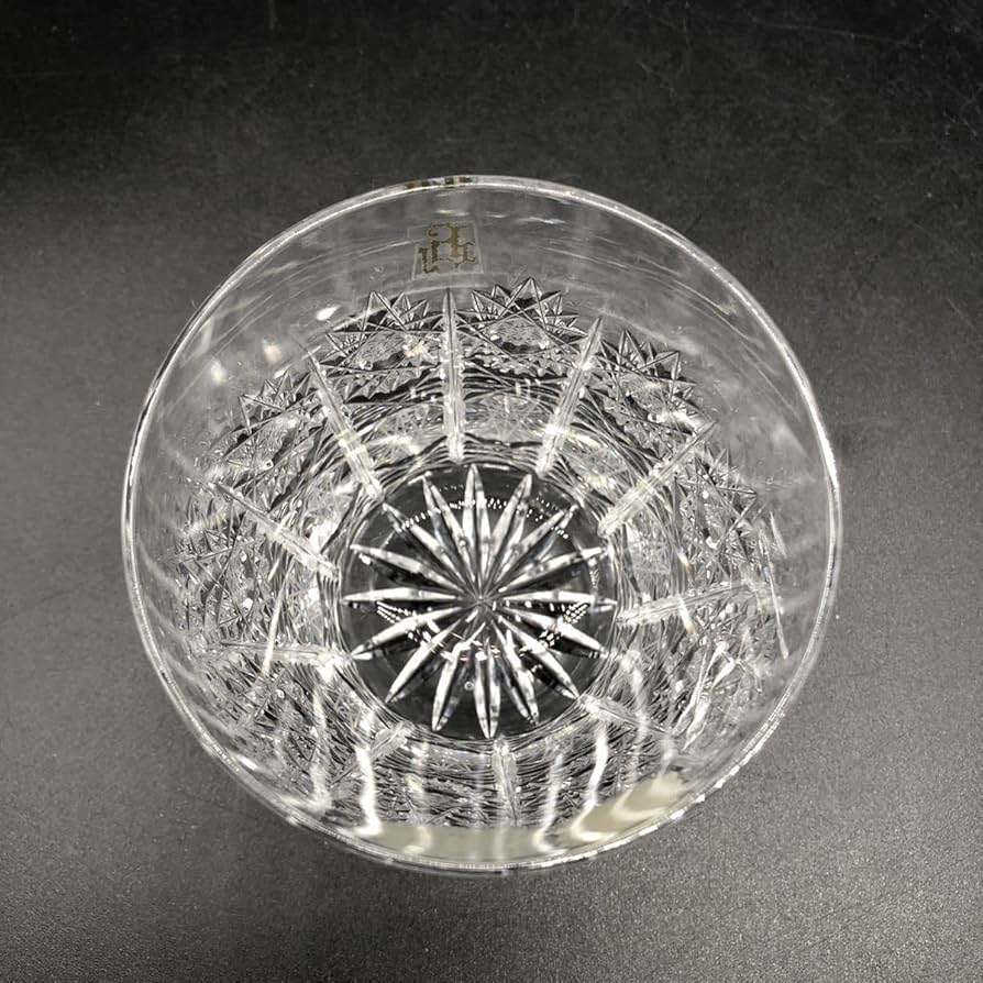 チェコスロバキア Bohemia Glass 四つ葉型クリスタルトレイ チェコ