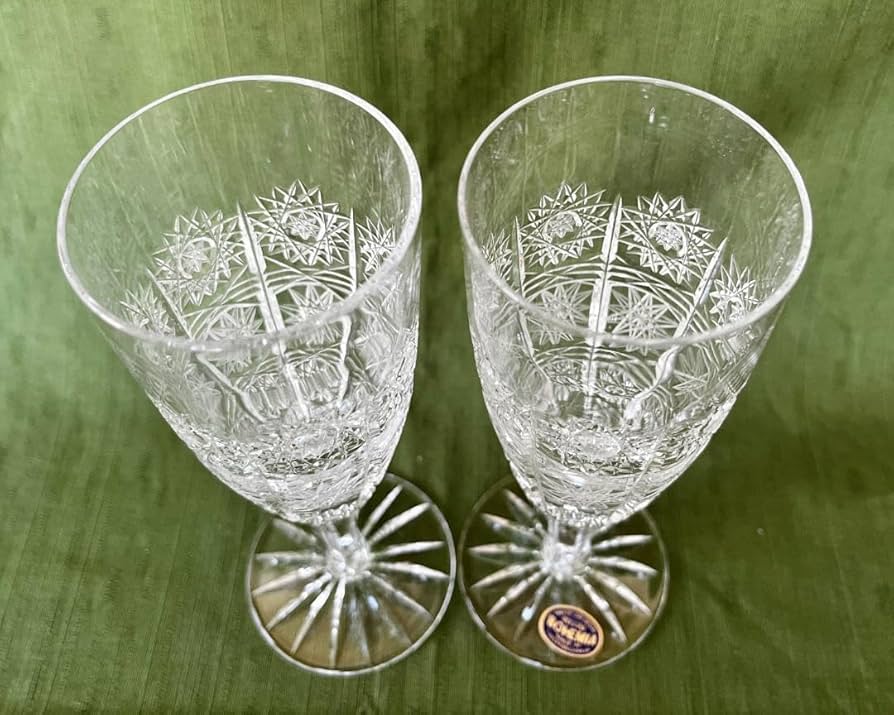 ボヘミアングラス 500pk ハンドカット 鉛クリスタル チェコ製