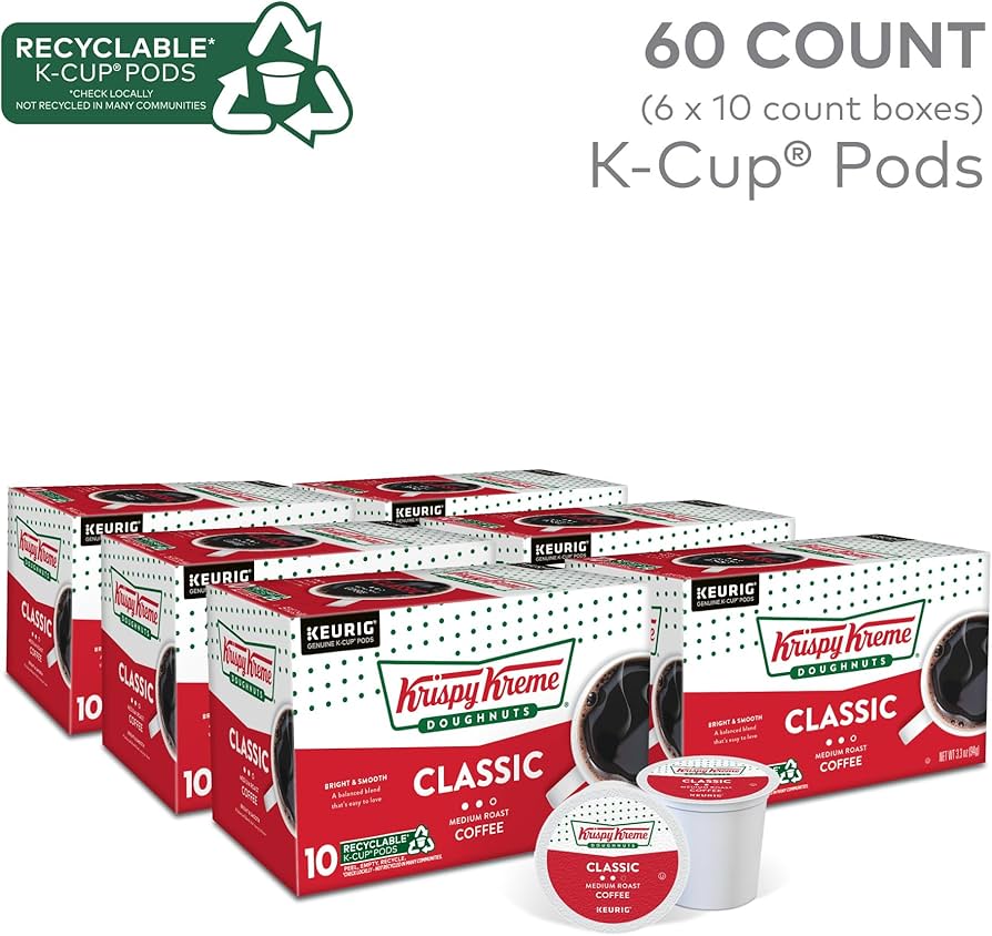 Amazon.com: Krispy Kreme Classic Keurig Single-Serve K-Cup Pods