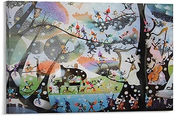 Amazon.co.jp: 藤城清治影絵の世界 泣いた赤鬼 絵画ポスター 壁アート