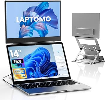 未開封splay 360°回転 1画面 デュアルディスプレイ 14インチ 未開封