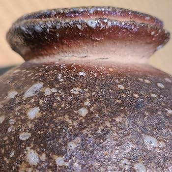 信楽焼 小川清峰作 壷 高さ6.5寸（約20cm） 箱なし 本物保証