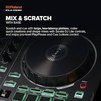 Amazon.com: Roland DJ-202 Compact DJ Controller | 2-Channel, 4