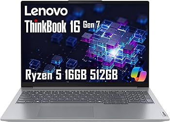 Amazon.com: Lenovo ThinkBook 16 Gen 7 Business Laptop (16