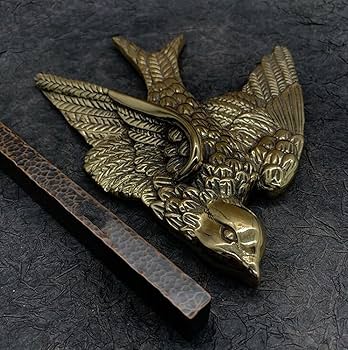 Amazon.co.jp: [COSMIC TREE] 真鍮 つばめ 燕 スワロー オブジェ 壁面