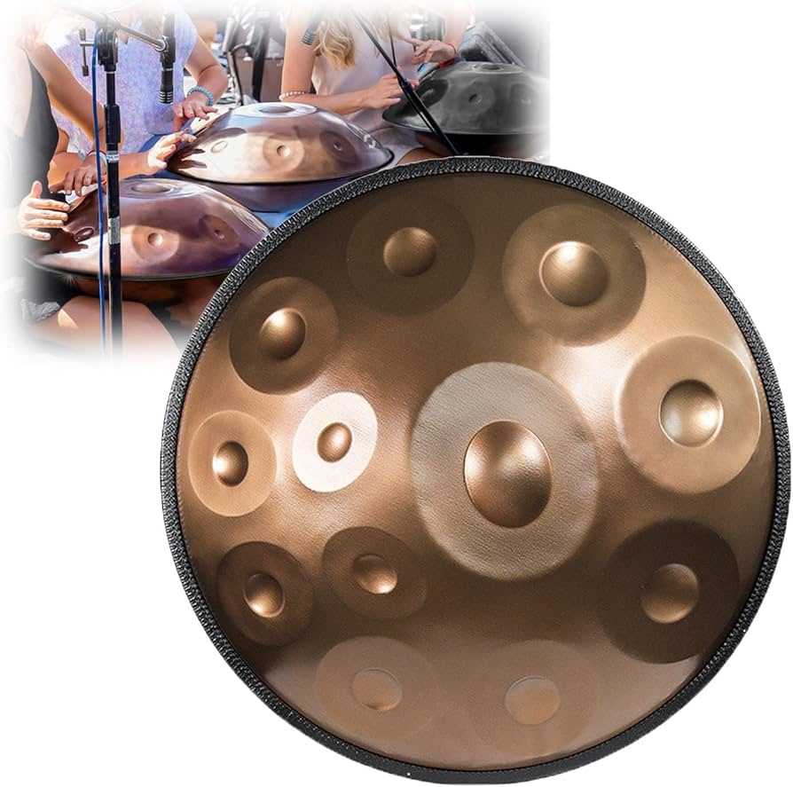 ハンドパン 10音 56cm 432Hz スチールタングドラム Amazon.co.jp