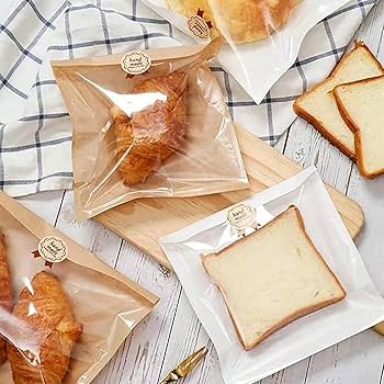 Amazon｜PpzhenN パン袋 ラッピングバッグ ビニール袋 包装 お菓子
