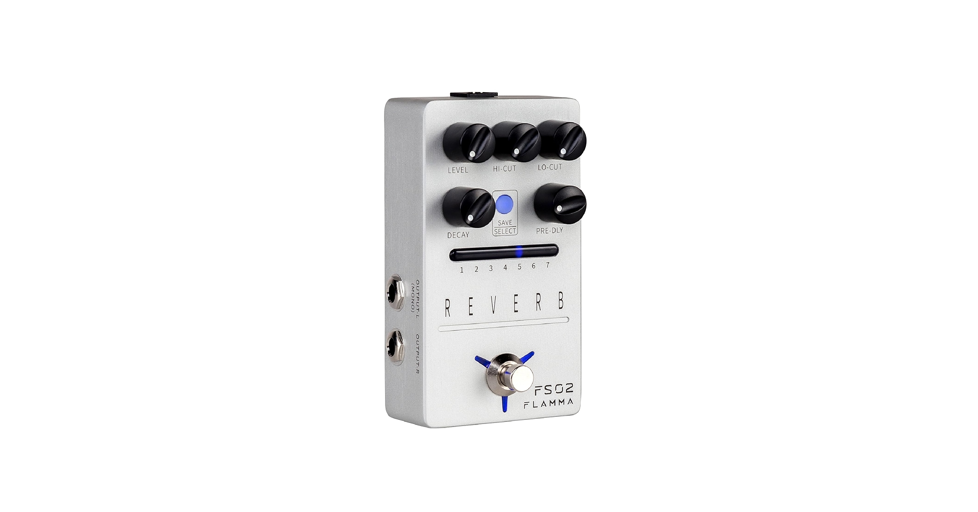 Amazon.com: FLAMMA FS02 Reverb Pedal Stereo Guitar Effects with 7