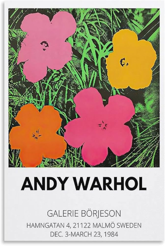 アートポスター アンディ・ウォーホル 花 ミュージアムポスター アート
