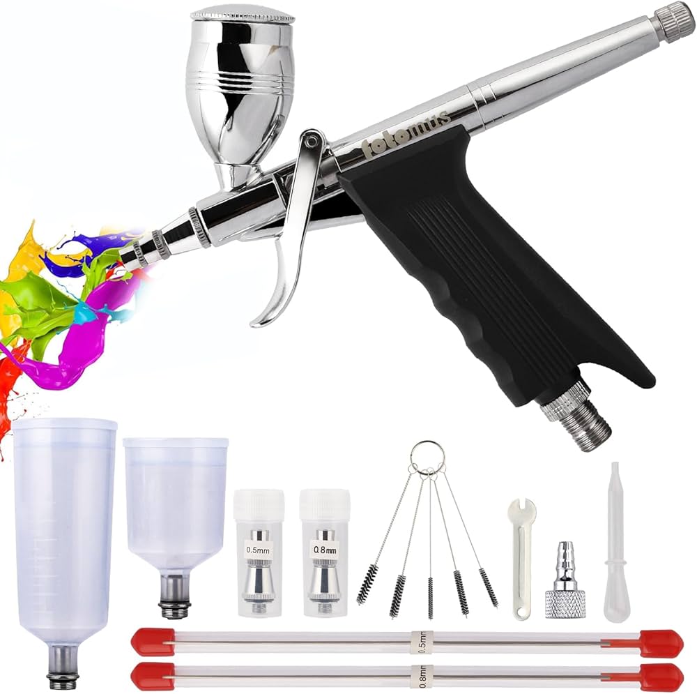 Amazon.co.jp: 【3種口径】エアブラシ トリガー式 ハンドピース 0.3mm+