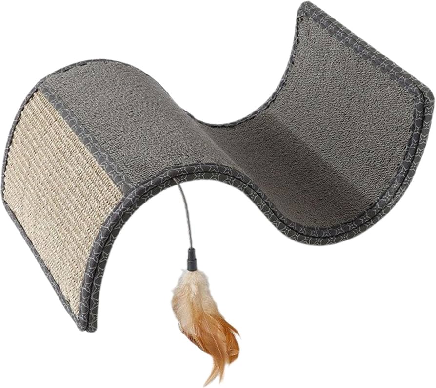 Amazon | Fonowx S字型猫用爪とぎ 室内猫用 多目的睡眠用爪とぎボード