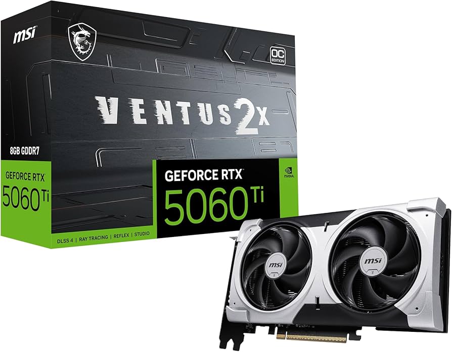 Amazon.com: msi Gaming RTX 5060 Ti 8G Ventus 2X OC Plus Graphics