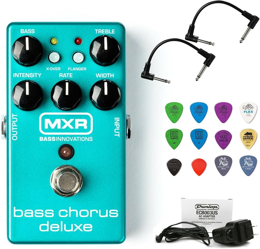 Amazon.com: Briskdrop MXR M83 Bass Chorus Deluxe Pedal Bundle with