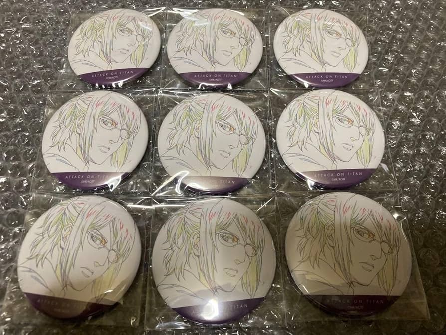 進撃の巨人 WIT STUDIO 原画展 缶バッジ ハンジ 進撃の巨人 WIT STUDIO