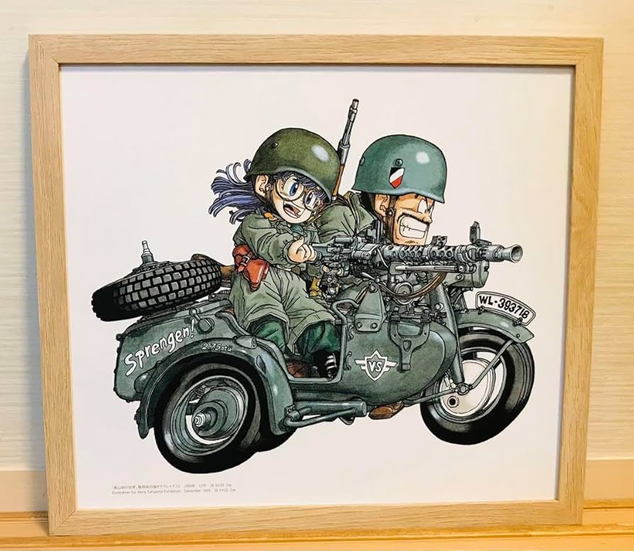 鳥山明 アップルポップ キャラクターデザイン イラスト 30cm×30cm