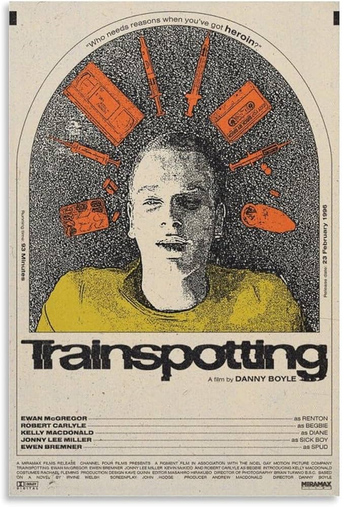 Amazon.co.jp: トレインスポッティングクラシック映画ポスター
