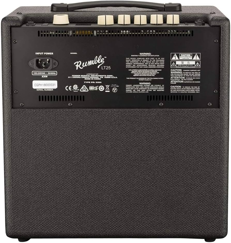 Amazon.com: Fender Rumble LT25 Bass Amplifier, black, with 2-Year