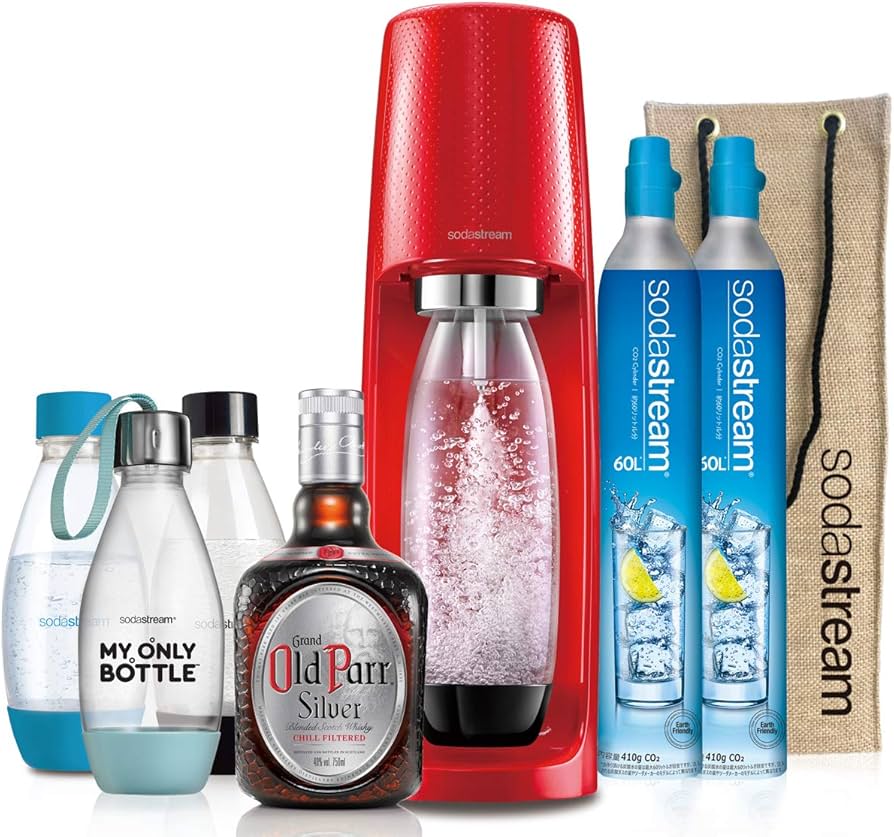 Amazon | ソーダストリーム Spirit(赤) スターターキット (予備用ガス