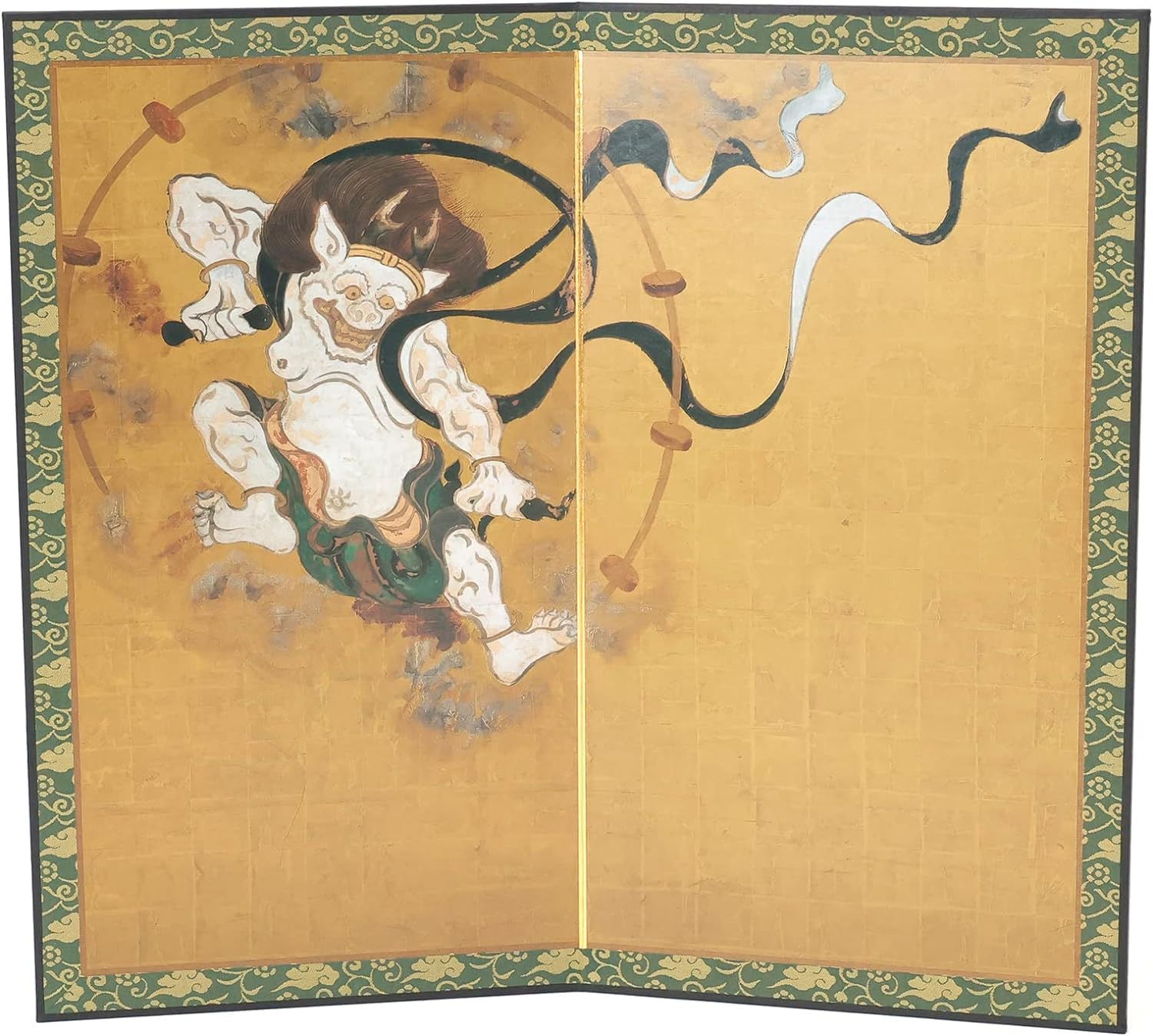 雷神図】松吉樵渓 713 雷さん 雷公 掛け軸 肉筆 【公式通販】