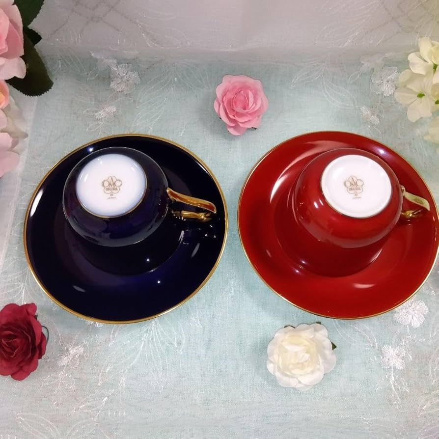 大倉陶園 オールド大倉 コーヒーカップ 赤マロン印 1929 ヴィンテージ