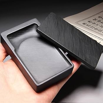 Amazon | Grkoo 硯 歙州硯 墨池 天然原石 すずり 硯石 文房四宝 書道