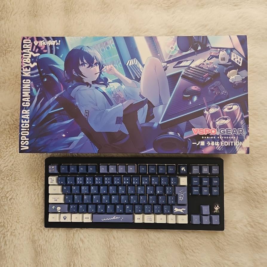 VSPO!GEAR Gaming Keyboard 一ノ瀬うるは EDITION Amazon.co.jp: ぶ