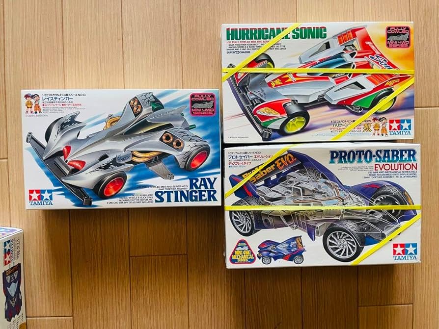 ミニ四駆 未組立15箱&パーツ まとめ売り