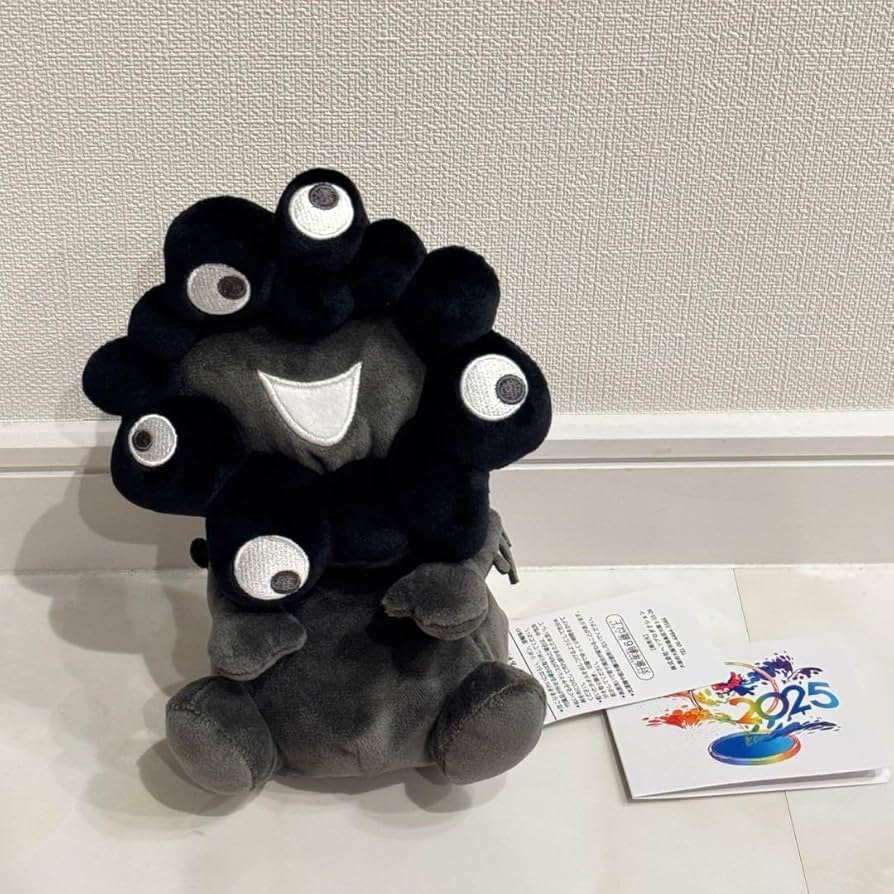 大阪関西万博限定♡お手玉風ぬいぐるみ 黒（M/L）セット 黒