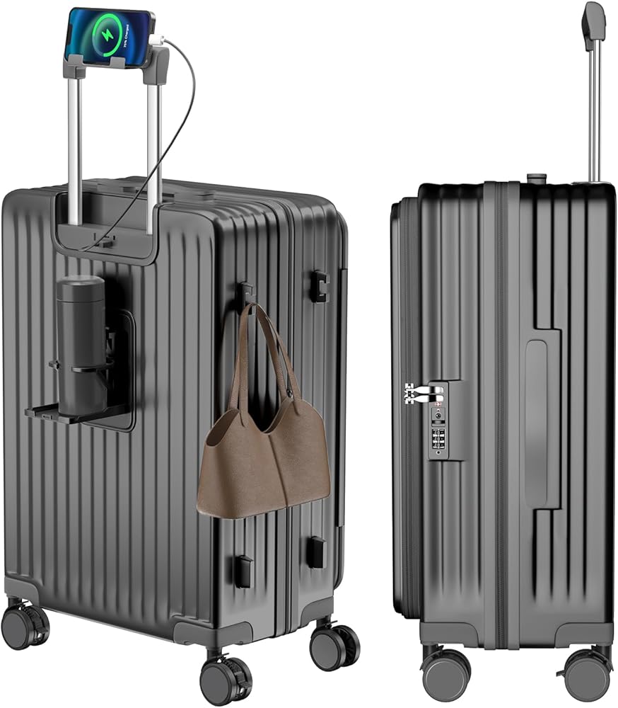 Amazon | [Vivcon] スーツケース キャリーケース 多機能 片開き 拡張