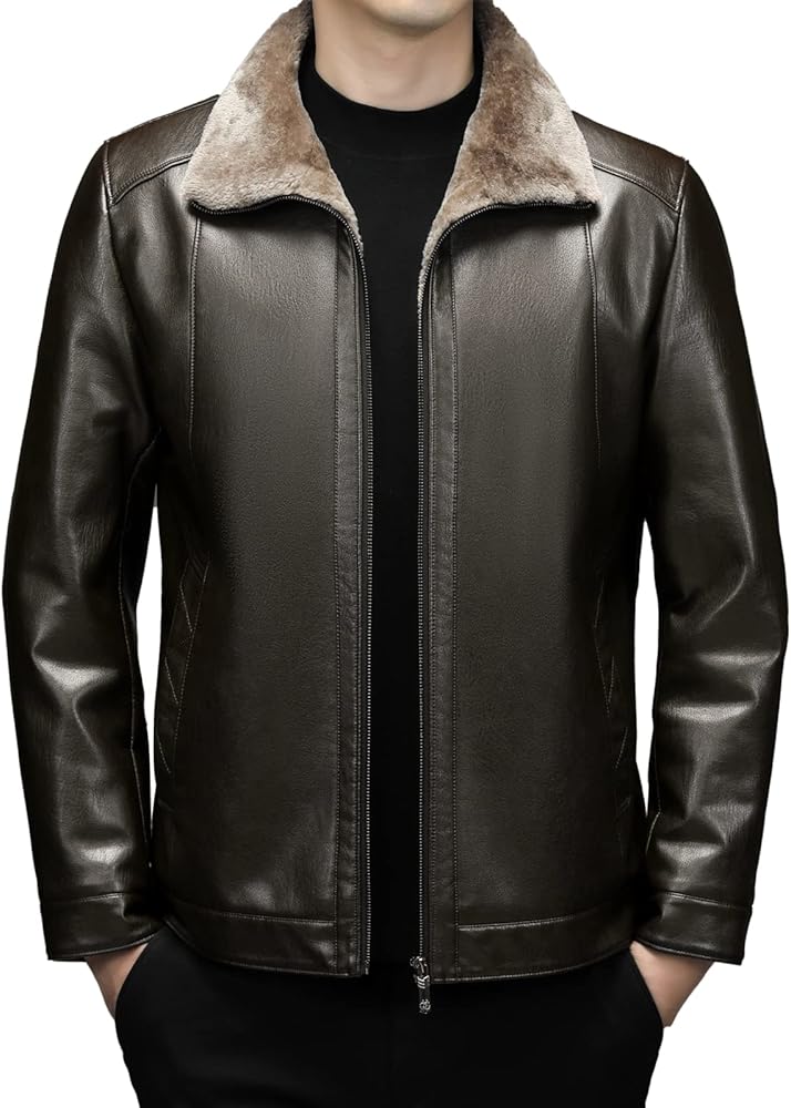 Amazon | [NBLL] シープスキン 革ジャン メンズ レザー ジャケット 革