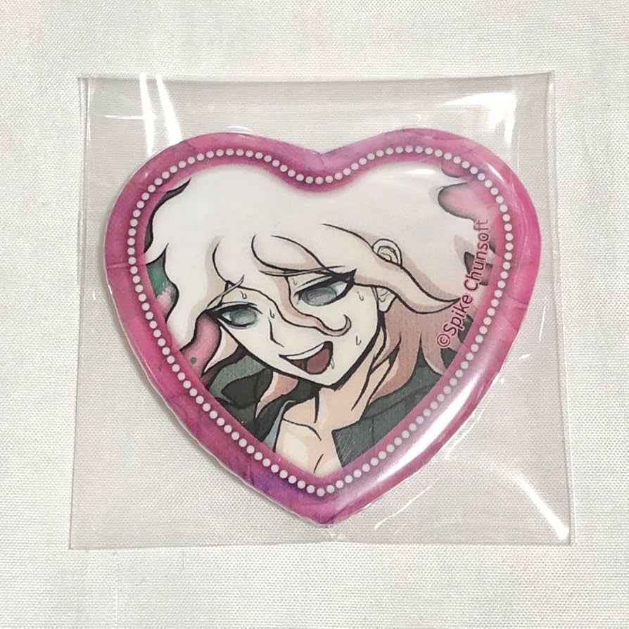 ダンガンロンパ セレス 照れ顔 ハート缶バッジ 幸運対決 パセラ 学生証