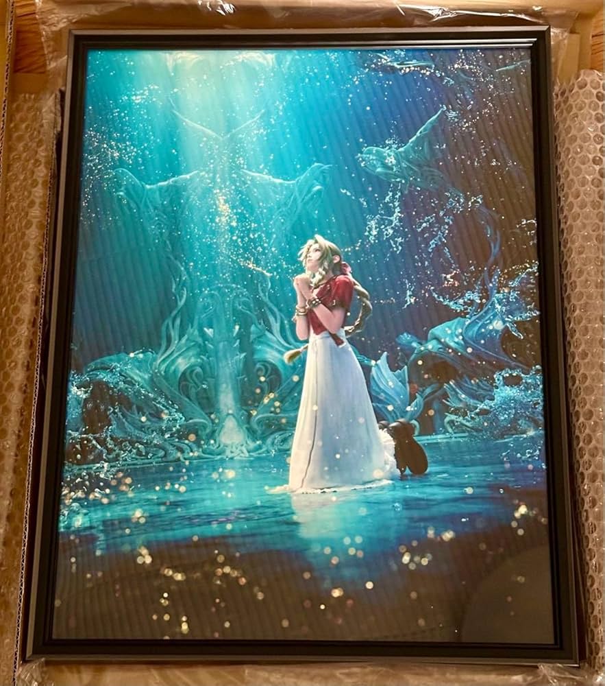 高精彩アート エアリス 複製原画 ファイナルファンタジー FF7 高精彩