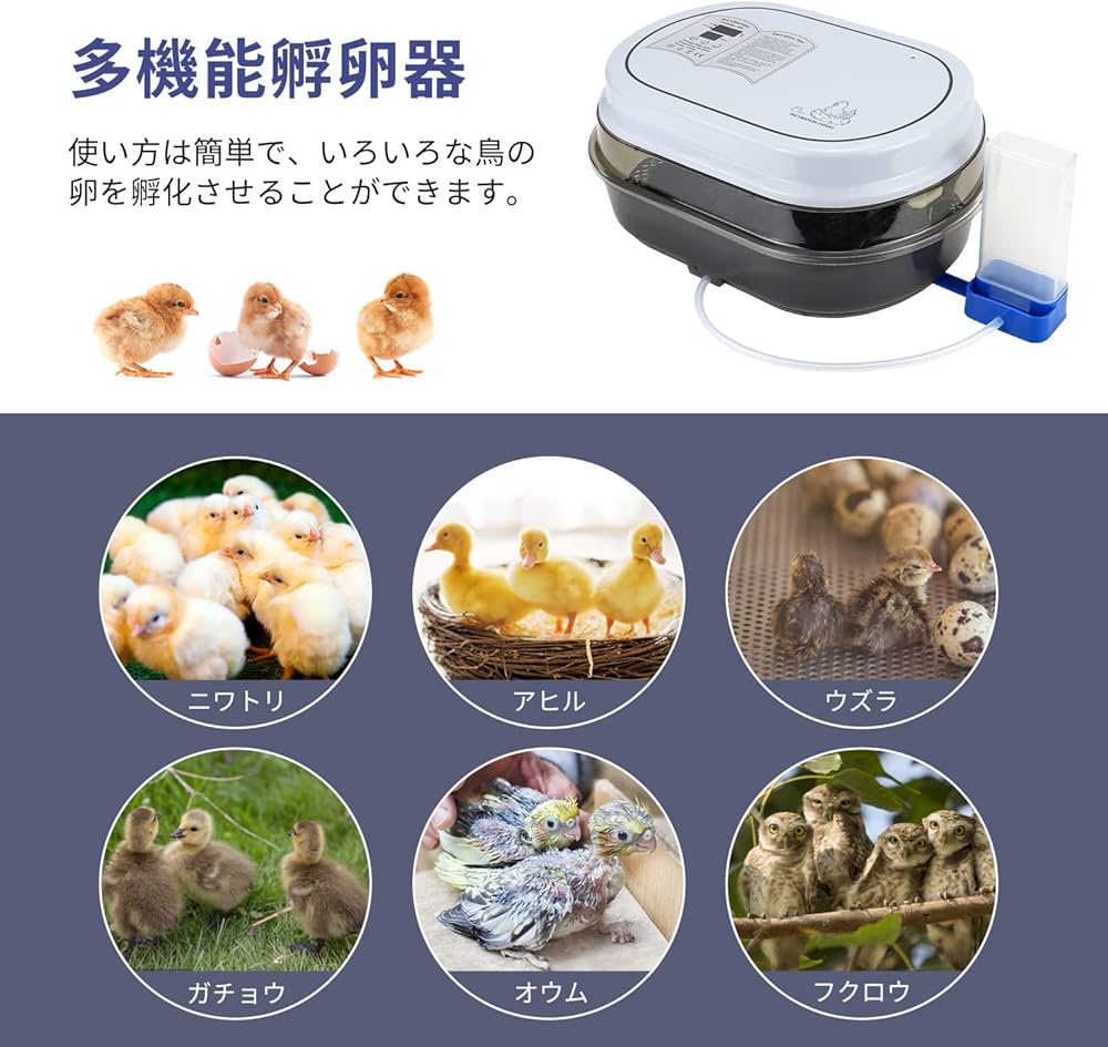 Amazon | HARCOTY 自動孵卵器 孵化器 インキュベーター 大容量孵卵器