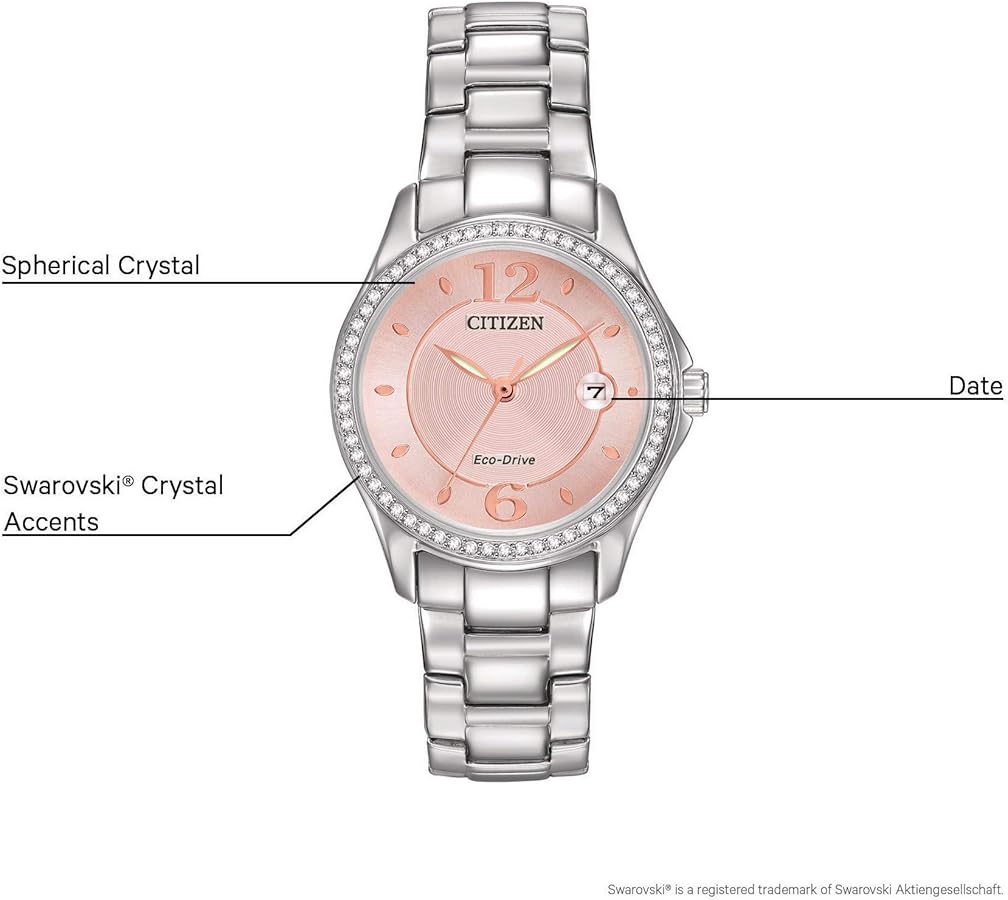 Amazon.com: Citizen Women's Eco-Drive Dress Classic Crystal Watch
