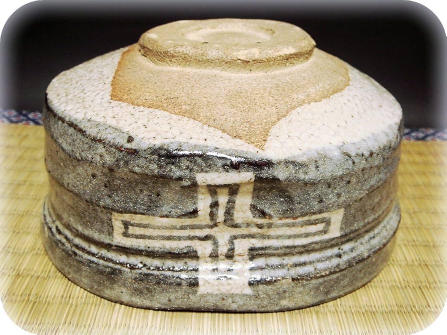 897『志野 十字架 クロス ぐい呑』 /骨董品 古美術 古道具