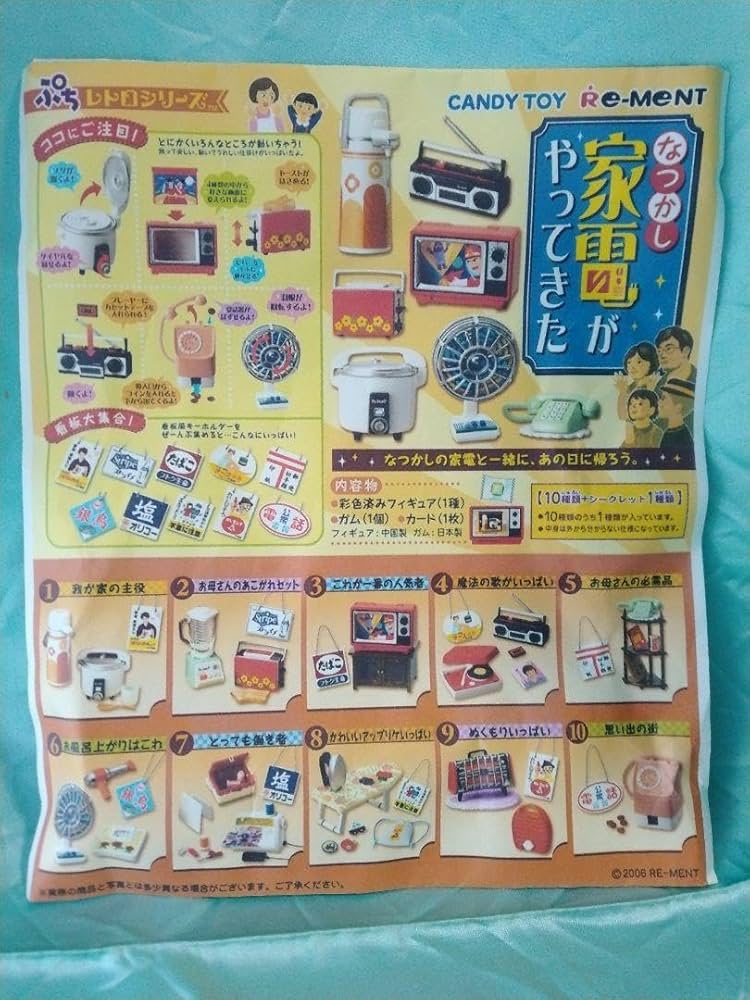 ぷちレトロシリーズなつかし家電がやってきた（10種類+シークレット1種類）
