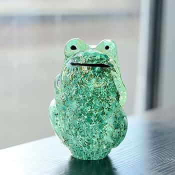 ドームフランス カエル 置物 クリスタル 水晶 浄化 フランス製ガラス