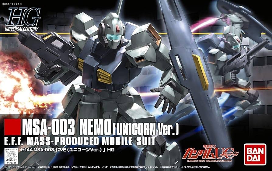 Amazon | HGUC 機動戦士ガンダムUC MSA-003 ネモ（ユニコーンVer.） 1