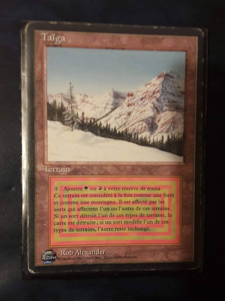 MTG Taiga デュアルランド Magic The Gathering REVISED TAIGA DUAL