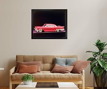 Amazon.com: Impact Posters Gallery Vintage Classic Red Car 1957