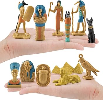 Amazon.co.jp: 12個の古代エジプトの置物エジプトの装飾品高